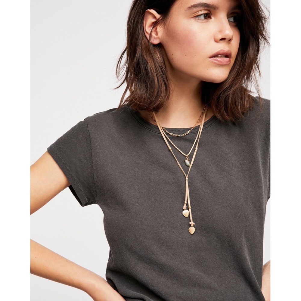 NWT Free People Outlaw Suede Layered Necklace - Picture 12 of 12